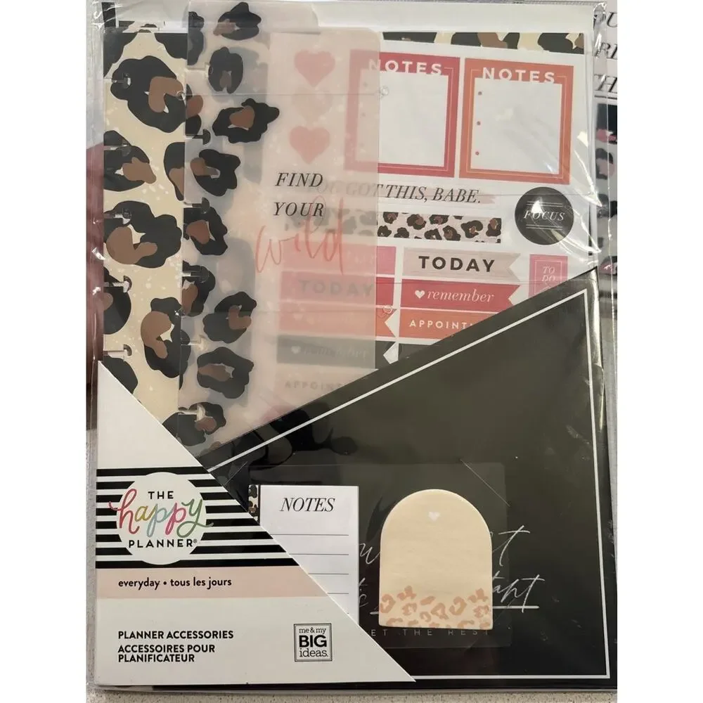 New Bundle Happy Planner Stay Wild Styled Fill Paper Dividers Accessories Folder